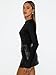 AUTOMET Womens Long Sleeve T-Shirts Trendy Basic Fitted Compression Going Out Crop Tops Fall Fashion Y2K Clothes 2025 Outfits Black M