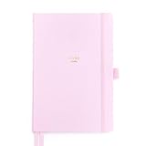 Minte Dotted Notebook for Bullet Journaling | Hardcover Dot Grid Journal with Pen Holder | A5 (5,6”x8,3”), 180 Pages, 100 GSM Thick Paper, Light Pink