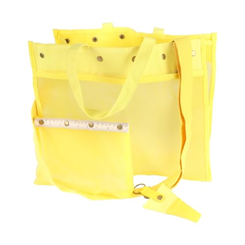 Image of JubileeYarn Mesh Tote Yarn Storage Tote Bag - Yellow - 1 Bag