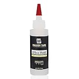 Walker Tape Ultra Hold Adhesive 4 oz Squeeze Bottle, Waterproof Clear-Drying Wig Glue for Lace Systems and Human Hair Extensions, Strong Long Lasting Maximum Wear Liquid Adhesive for Bonding