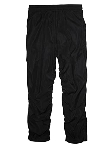 OYOANGLE Men's Cargo Pants Elastic Drawstring Waist Ruched Parachute Pants with Pocket Streetwear2