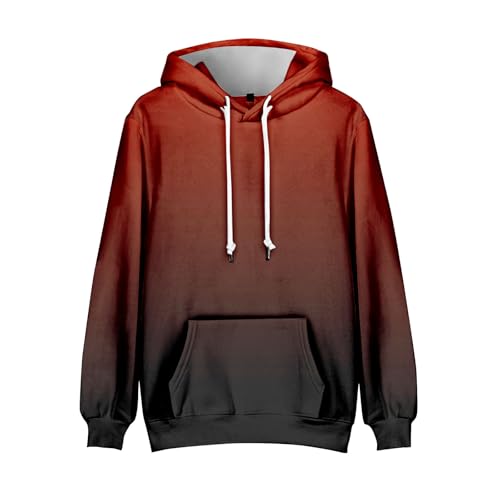 Ymosrh Men's Casual Hoodies, Gradient Color Long Sleeve Fall Winter Pullover Hooded Sweatshirts with Pocket, M-4XL4
