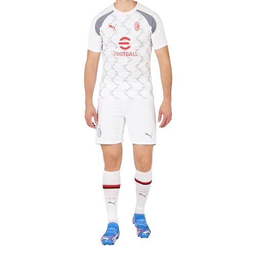 AC Milan Jersey Prematch 23/24 Camiseta, Puma White Grey Tile, L Unisex Adulto
