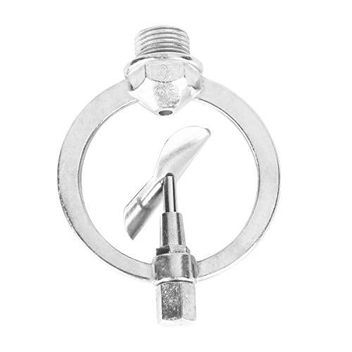 Cabilock Durable 4 Points Zinc Alloy Butterfly Head Irrigation Sprinkler 360 Degrees Rotary Heavy Duty Garden Lawn Landscape Greenhouse Spray (Silver) #TOP7