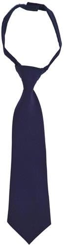 French Toast School Uniforms Boys Adjustable Solid Color Neck Tie, Navy, 8-12