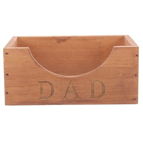 KOMBIUDA Wooden Storage Box Hat Organizer Rustic Craft Container for Hats and Sundries Desktop Display and Organizer for Home Decoration and Efficient Storage