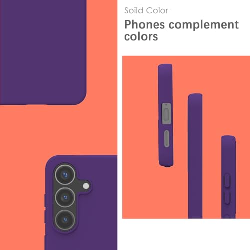 Coque Samsung S25 Plus silicone housse de protection anti choc violet - 3