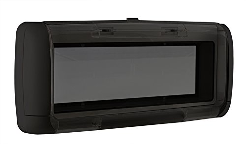 Dual SG5 Marine Splash Guards for Single DIN Head Units in Black