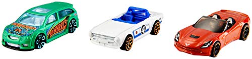 Hot Wheels K5904 - 3er Geschenkset 1:64 Die-Cast Fahrzeuge sortiert, Autobahnen/Zubehör, Spielzeug ab 3 Jahren – Bild 6