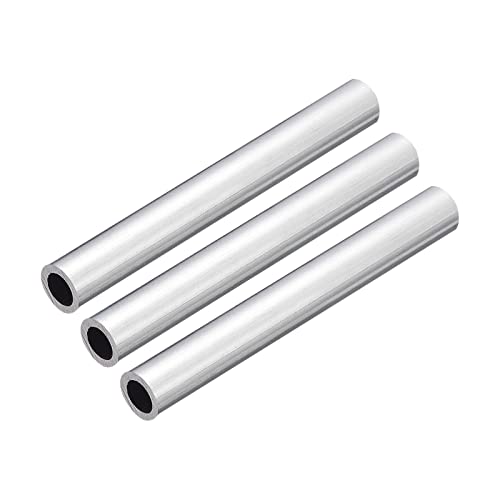 sourcing map 6063 Aluminio Redondo Tubo, 12 mm de...