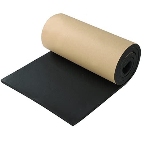 Image of Sponge Neoprene with Adhesive Foam Rubber Sheet, 1 /2 inch T x 12 inch W X 54 inch L, 4.5 Sqft for Weatherproofing,Gasket Seals, Crafts,Soundproof Padding, Vibration Dampening, Aquarium Leveling Mat