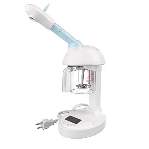 Tabletop Facial Steamer, Portable Mini Ozone Facial Steamer, Extendable Arm Ozone Face Steamer for Home Spa Salon, for Facial Moisturizing and Deep Cleansing