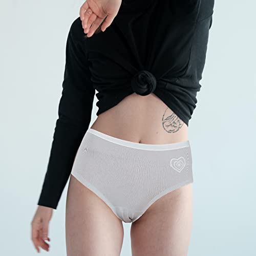1 Unidade Roupa Interior Antibacteriana De Cintura Média Calcinha Higiênica Calças Femininas Para In