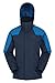 Mountain Warehouse Chaqueta Gust para Hombre - Impermeable para Lluvia, Forro de Malla, Secado rápido, Transpirable, Capucha Plegable - para Caminar, Viajar, Acampar Azul XXL