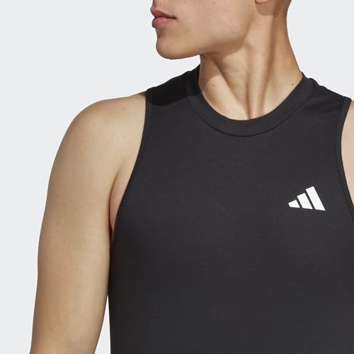 adidas Hombre Train Essentials Feelready Training Sleeveless tee, Black/White, XL
