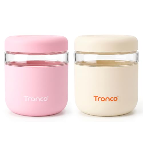 Image of Tronco 32 oz Glass Food Storage & Lunch Bowl Containers with Airtight Lids