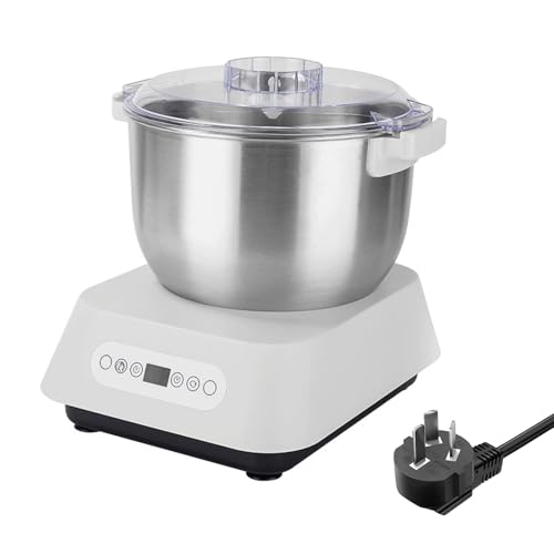 Tokenhigh Electric Dough Maker, 7L Stainless Steel Dough Flour Mixer, Automatic Stand Mixer for Home Baking, Large Capacity Automatic kneading Machine, Thermostatic Fermentation, Intelligent Timer