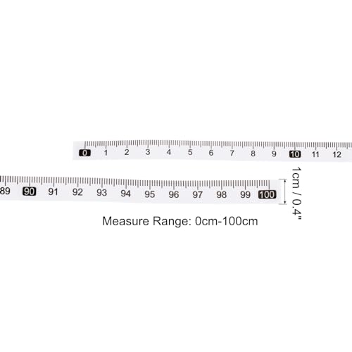 Cinta Adhesiva Medidora PATIKIL 100 cm Blanca miniatura 2