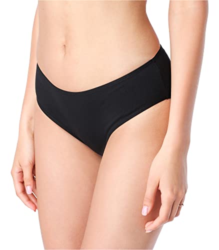 Bellivalini Culotte Femme Coton Slip Lisse BLV50-201 (Noir, XL) Cover