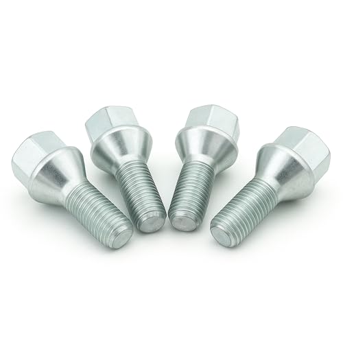 4x Alloy Steel Wheel Bolt Nut for Vauxhall Opel Agila Adam Astra F G H Combo Corsa A B C D E Kadette Omega Tigra Meriva A B Vectra A B C Zafira A B Suzuki Splash Swift Vitara 51732885 13102525