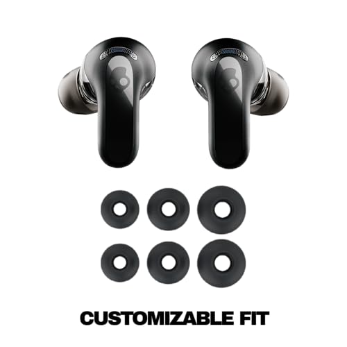 Skullcandy Rail ANC Active Noise Cancelling Wireless Earbuds - Bone/Orange - image 4