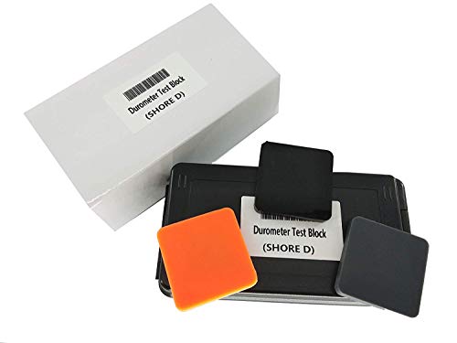 Vtsyiqi Durometer Test Block For Durometers D Type Rubber Hardness Test Block Durometer Test Block Kit For Durometers Type D, Color Black #TOP5