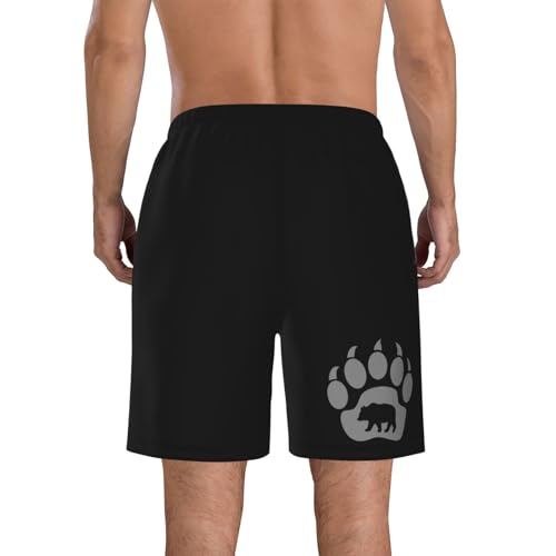 Men'S Swim Trunks,Men'S Beach Shorts Holiday Shorts-Quick Dry Casual Drawstring Shorts-1033