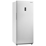 VEVOR Convertible Freezer/Refrigerator, 14 Cu.Ft Frost Free Upright Freezer with Temp Control Panel, Door Open too Long Alarm, Adjustable Shelves and LED, Standing Fridge for Kitchen, Office, Garage