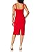 Dress the Population Women's Nicole Sleeveless Bodycon Stretch Midi Sheath Dress, Rouge, XX-Large