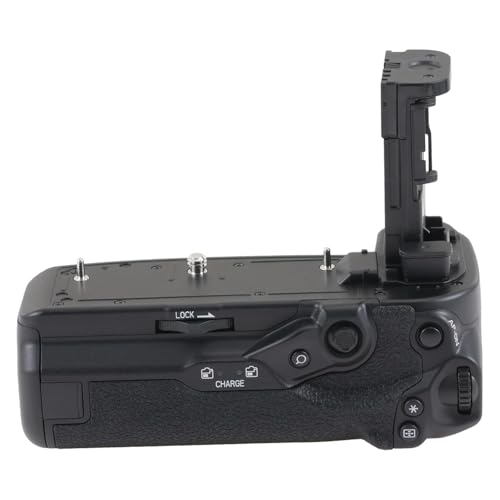 Hersmay BG R20   Empuñadura de batería para cámaras Canon EOS R5 Mark II, R6 Mark II, R6 Mark III, R5, R5C, R6, Sincronización de todas las funciones, incluye 2 baterías LP E6P