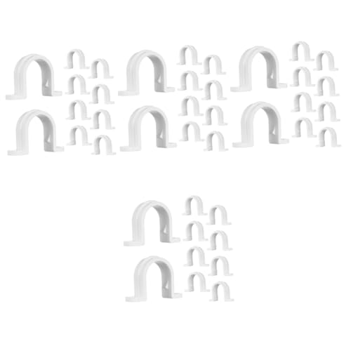 Operitacx 40pièces u Brackets De Fixation Pour Tuyaux Colles De Serrage Système De Montage Simple Pour Tubes Pour Câbles Et Tuyaux De Plomberie