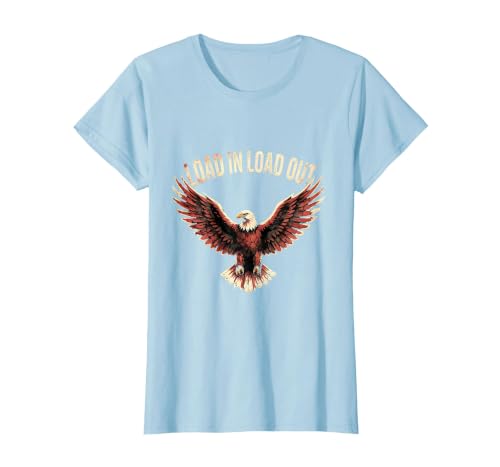 Load In Load Out Live Event Crew Design T-Shirt, Women, Baby Blue, Small