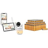 LeapFrog LF925HD Babyphone mit Kamera & Amazon Basics AA-Alkalibatterien, leistungsstark, 1.5 V, 100er-Pack