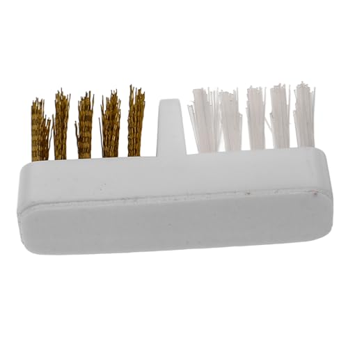 CIYODO Cepillo de Limpieza para Uñas con Cerdas de Cobre Práctico y Portátil para Manicura y Salón de Uñas para Eliminar Polvo y Residuos Bits de Taladro