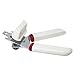 FlyingColors Manual Can Opener, Old School Style, Built-in bottle opener, Smooth Edge Safety, Stainless Steel Can Opener, White