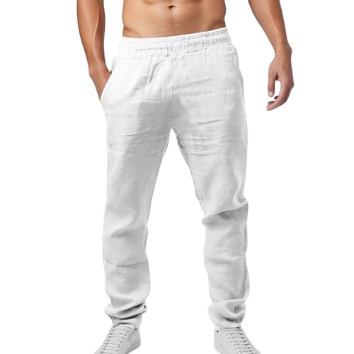 Pantalon de plage homme en lin léger pour les vacances