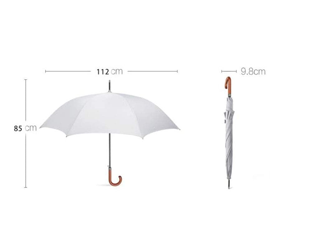 Męski drewniany parasol Bing automatyczny poranny parasol Mu Bingjia stały haczyk podwójny spersonalizowany logo parasol, A