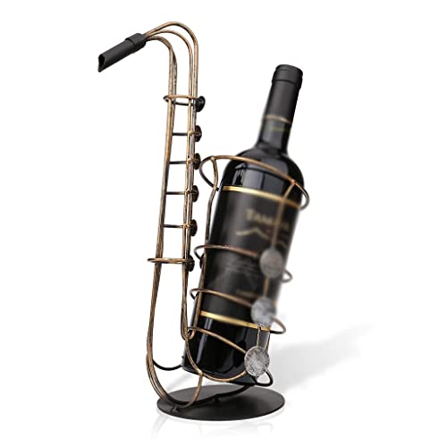 Soporte para botellas de vino de madera de acacia miniatura 4
