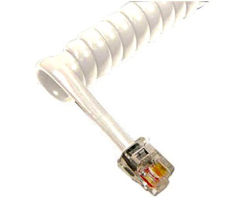 Cablesys ICC-ICHC406FWH 6-Feet Handset Cord in White Color