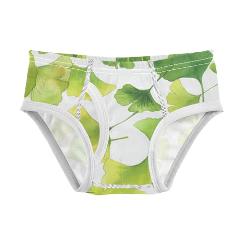 KLL Ginkgo Leaves Toddler Boy Soft Briefs Underwear Breathable Children Panties