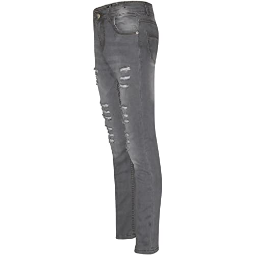 A2Z 4 Kids Girls Ripped Comfort Jeans Stretch Pants Lightweight Casual Fashion for Kids Age 3-14 Years