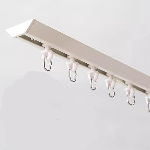 Rail de rideau durable et élégant pour brise-vue Idéal pour balcons, baies vitrées, hôtels et bureaux Installation facile