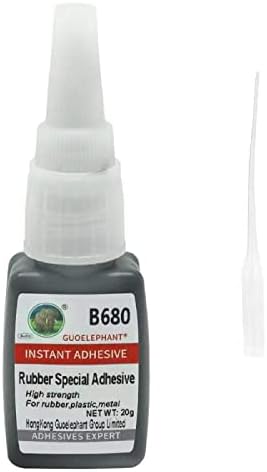 20g Rubber Glue, Rubber Adhesive, for bonding Between Rubber and Rubber, Rubber and Other Material. Instant Super Glue for Rubber, Tire, DIY Crafts, Rubber Edge, Rubber Tube, Rubber Product,etc.