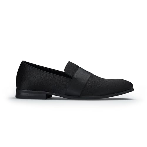 Image of Ferro Aldo Men's Classic Penny Loafers & Slip-On Dress Shoes | Woven, Floral, and Plaid Styles |