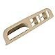 Keenso Auto Fensterheber Verkleidung, Auto Linke Vorderseite Fensterheber Panel Innentürgriff Blende Ersatz für 1998-2004 (Beige)