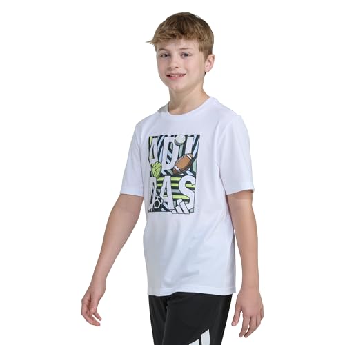 Image of Adidas Boys Short Sleeve Multi-Sport Poster Tee