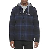 Plaid Perfection: kariertes Baumwollmaterial mit verstellbarer Jersey-Kapuze