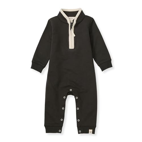 Image of Burt's Bees Baby baby-boys Romper Jumpsuit, 100% Organic Cotton One-piece Short Sleeve Shortall, Long Sleeve Coverall
