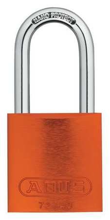 Lockout Padlock, KA, Orange, 1/4 in., PK3