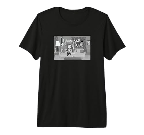 T-shirt WandaVision cartoon rétro pour un style geek décontracté au quotidien